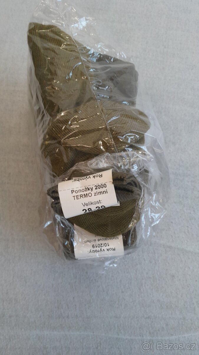 Ponožky zimni termo AČR, 5x, vel.28-29