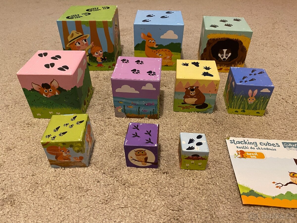 Trefl baby cubes Skládací kostky věž