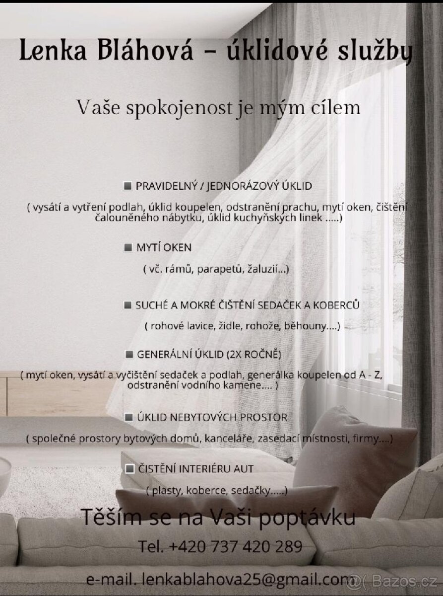Úklid domů a bytů