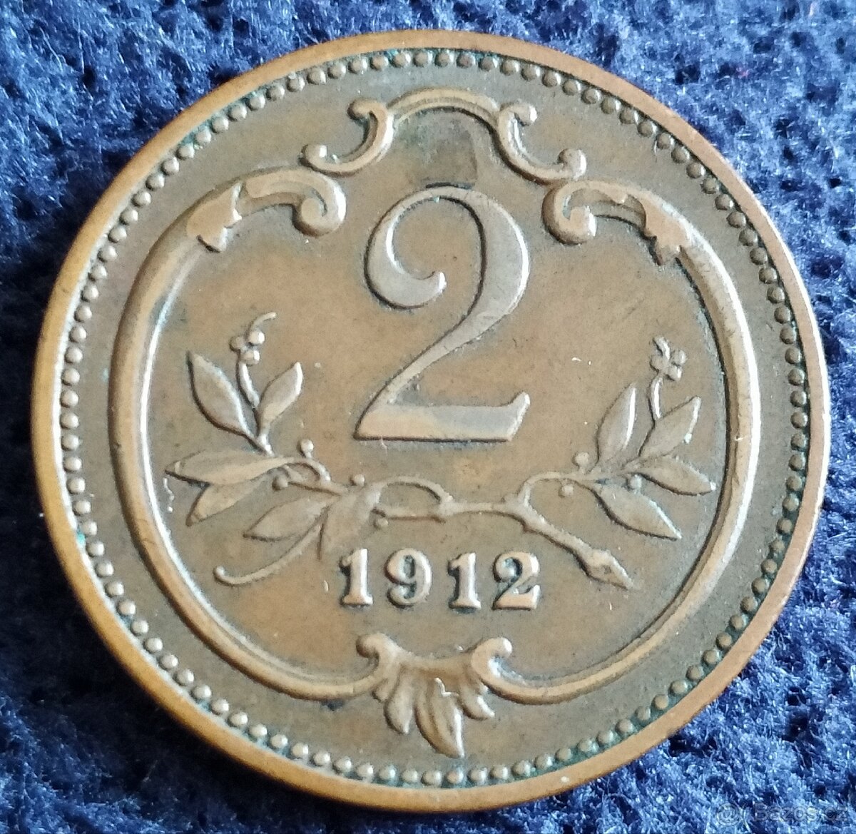 2 haléře 1912,1913,1914,1915 b.zn. F.J.I. R-U