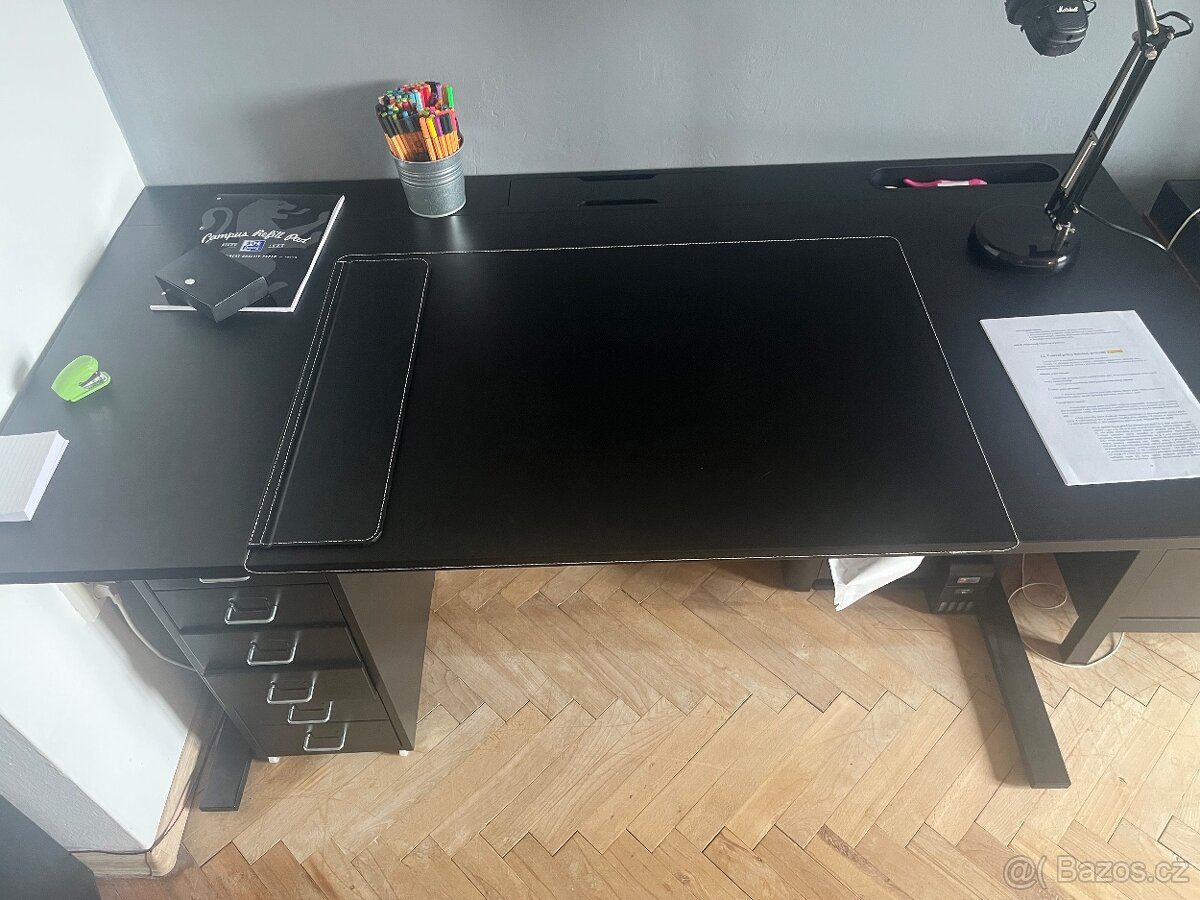 Mittzon psací stůl černý polohovací