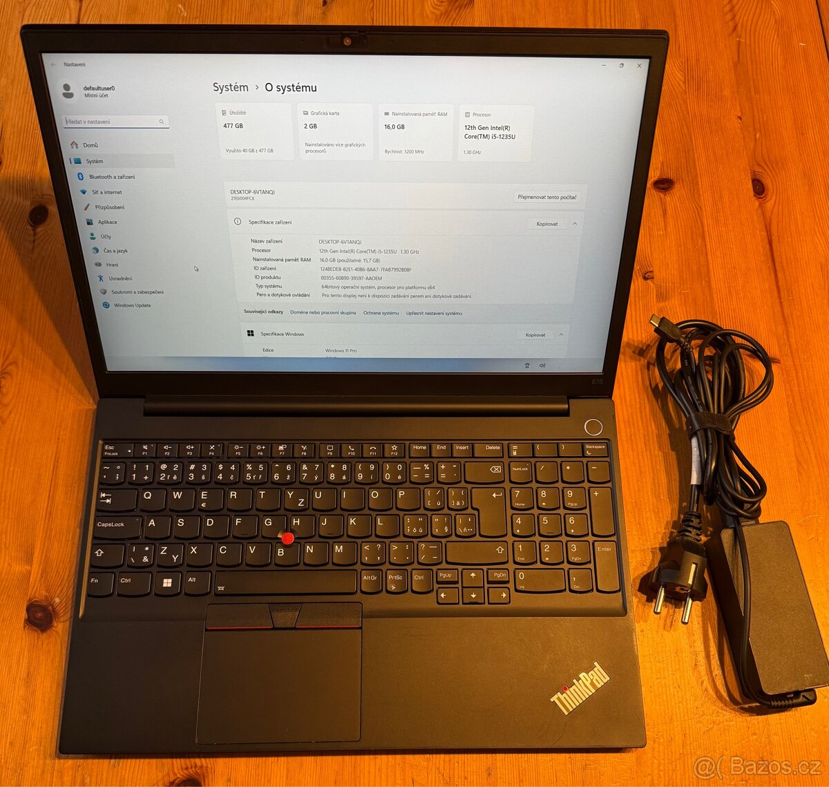 Lenovo ThinkPad E15 G4 15,6" IPS FHD i5 16G 512G MX550 DPH