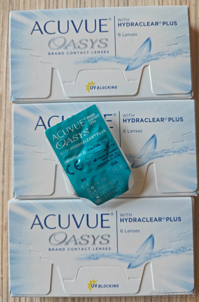 Kontaktní čočky Acuvue Oasys Hydraclear Plus