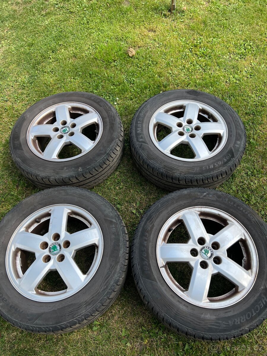 ALU kola Originál Škoda 5x100 R15