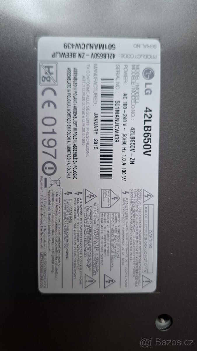 Televize  LG 42LB650V