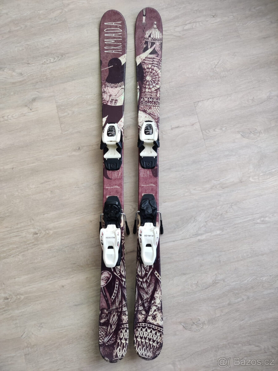 Dětská lyžařská výbava - lyže Scott armada 115 cm a další