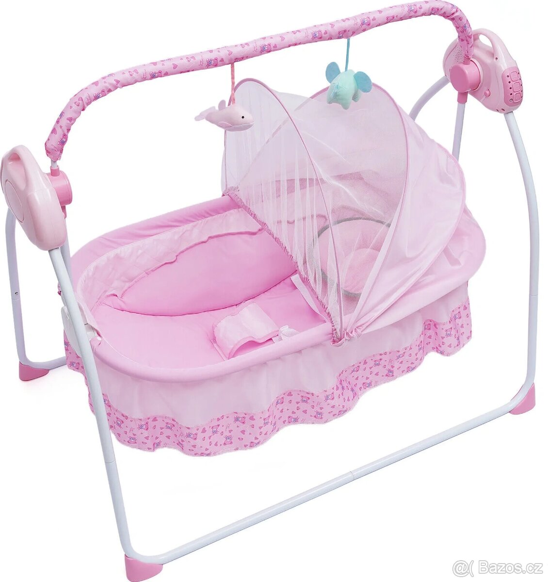 Elektrická dětská postýlka / kolébka s automatickým houpáním