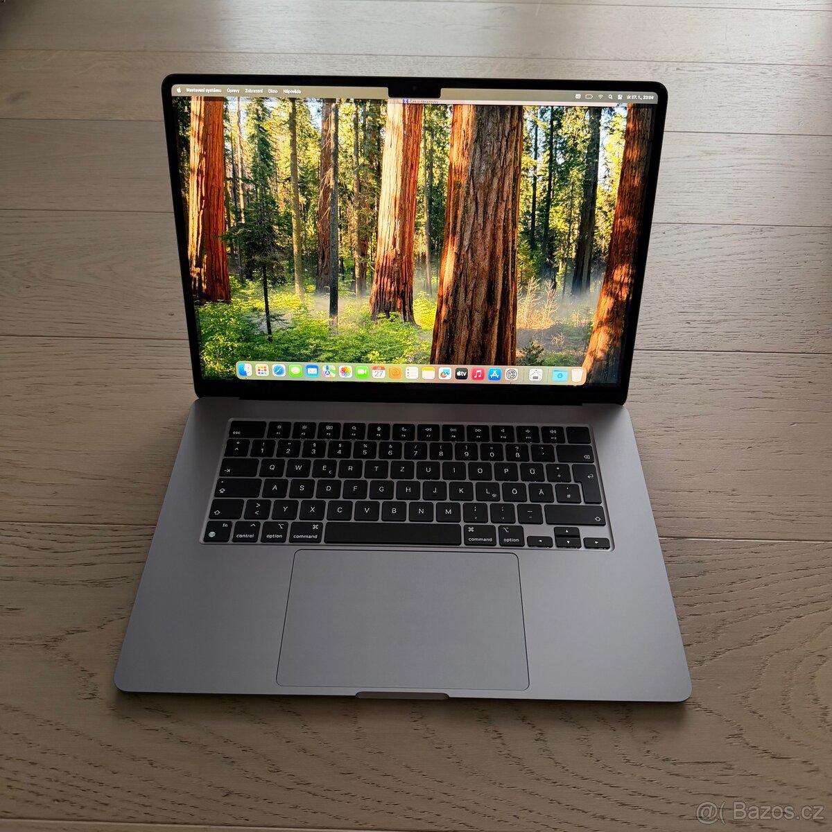 NOVÝ APPLE MACBOOK AIR 15” M3/256GB/8GB/BATERIE 100%