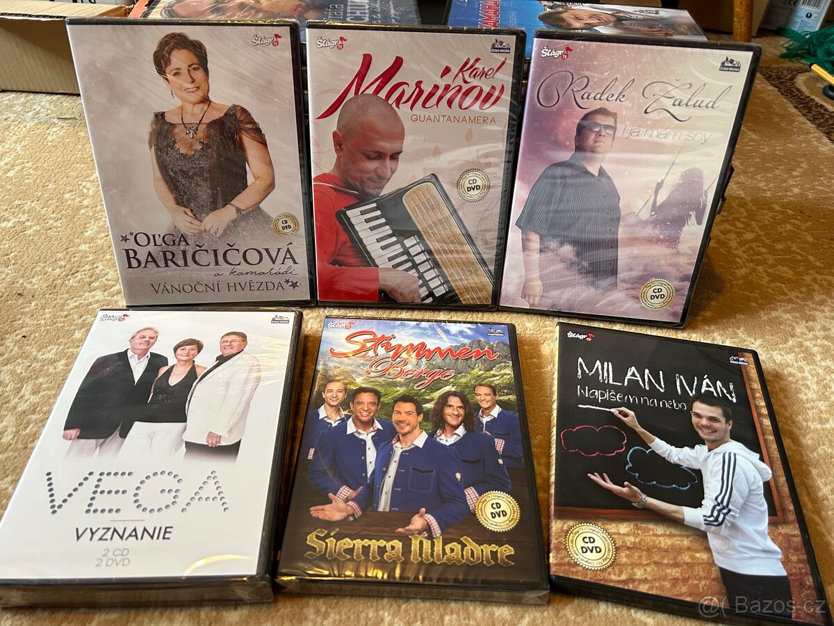 Mix CD&DVD Šlágr tv Česká muzika