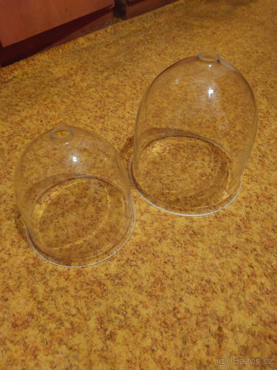 Skleněné designové zvony stínidla