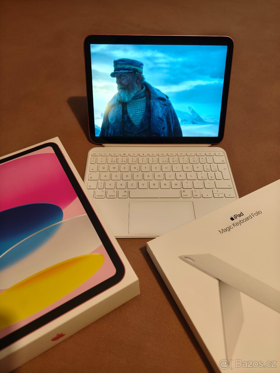 Apple iPad 10.9(2022) pink 64 GB a iPad Magic Keyboard Folio