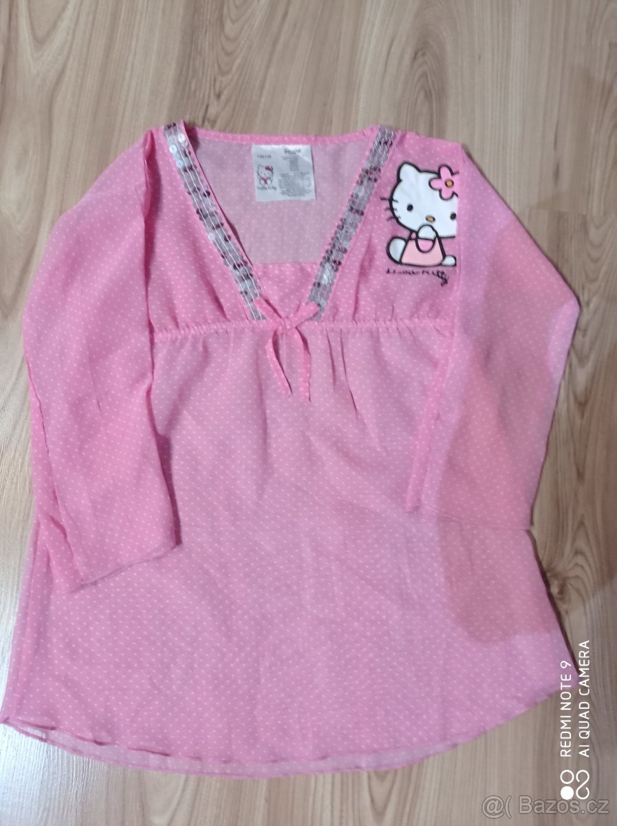 Dívčí tunika Hello Kitty vel.140/146 - TOP STAV