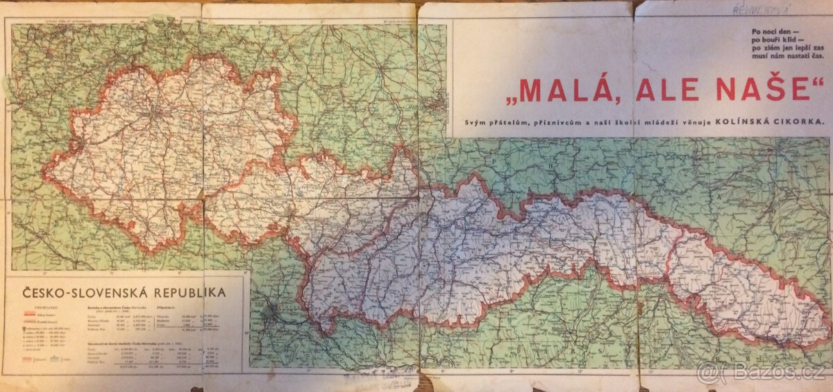 Stará mapa sudety