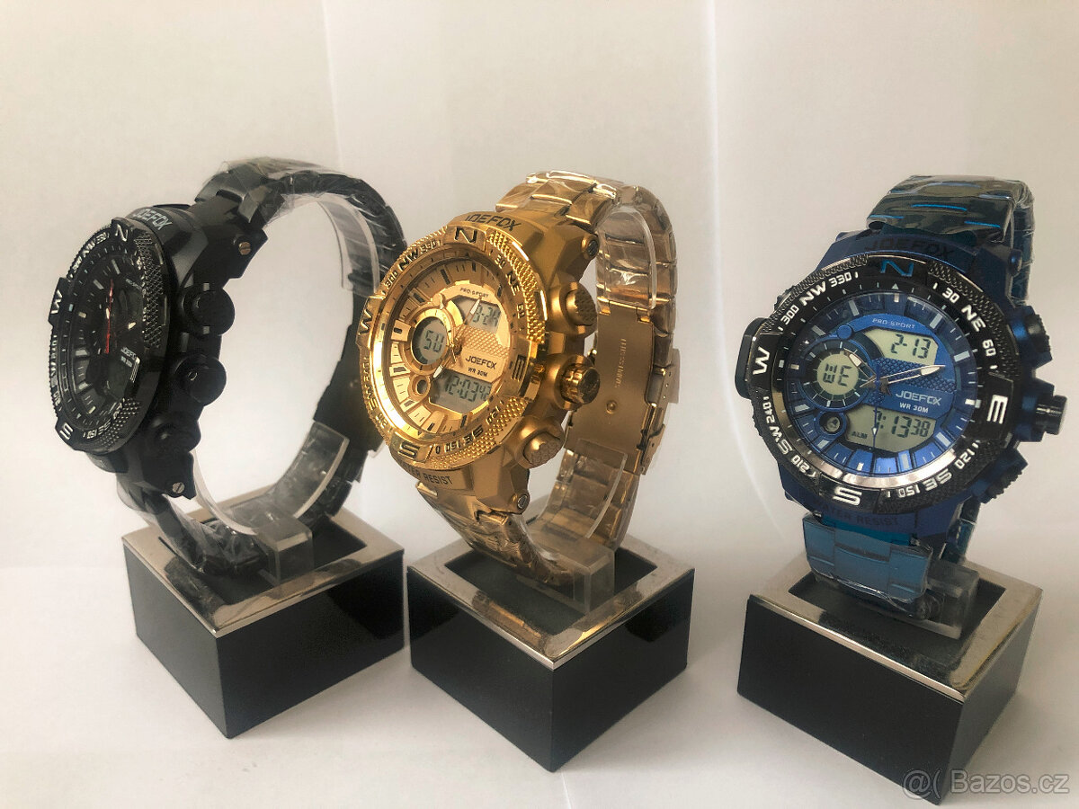 Pánské hodinky ve stylu G-Shock  JoeFox 30 m vodotěsné