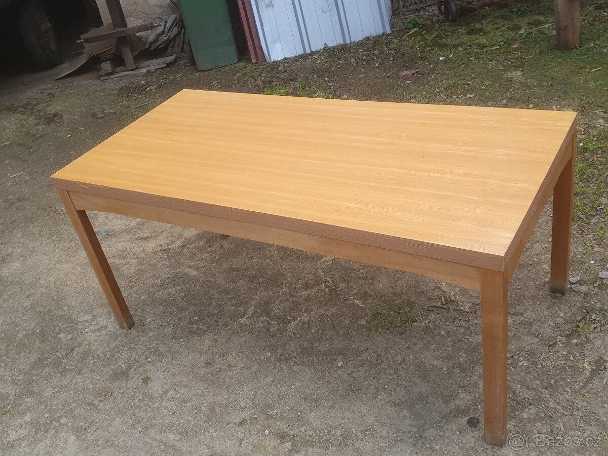 Dřevěný stůl š x d x v, 80x170x76 cm
