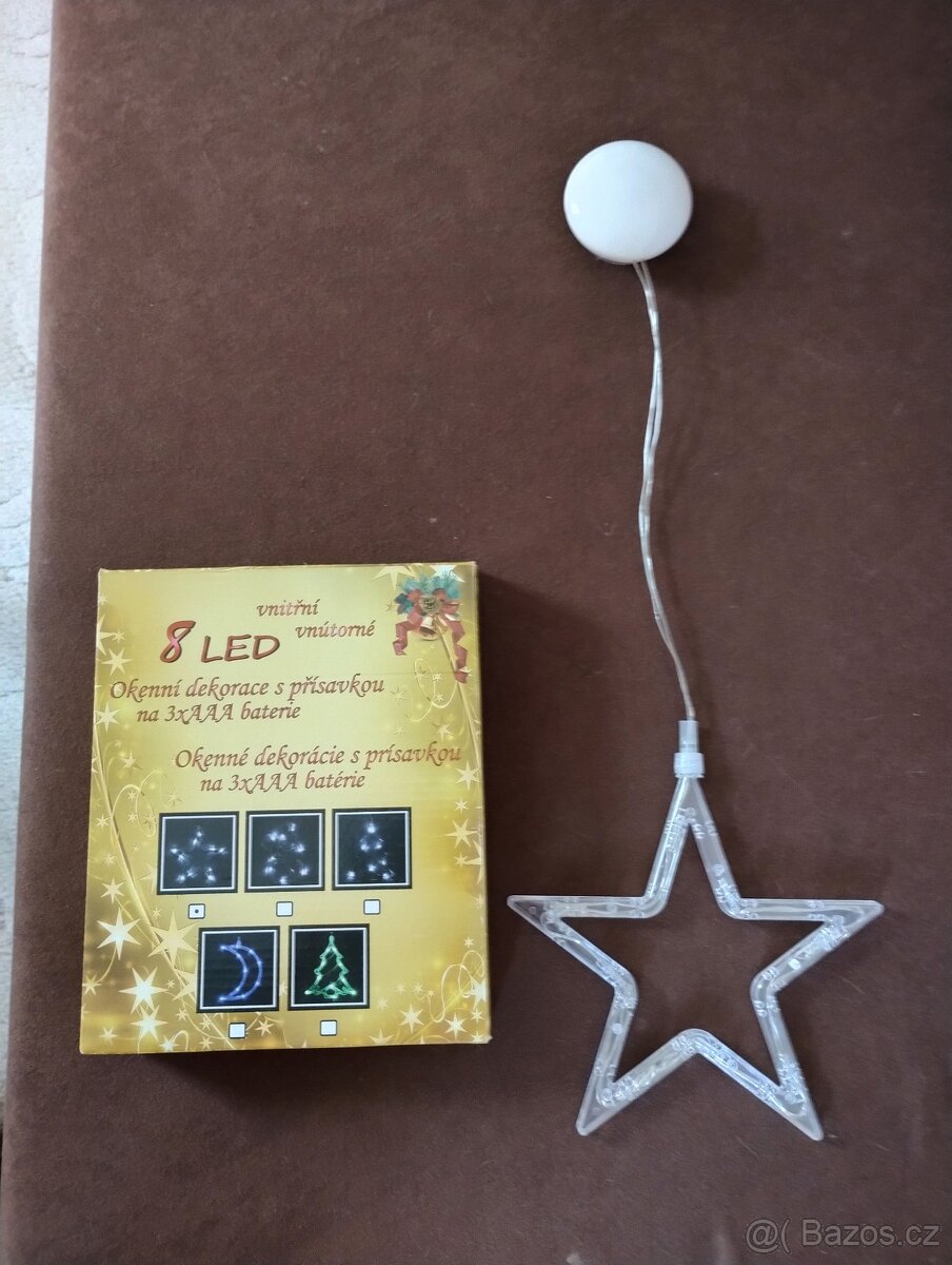 LED závěsná světla Vánoční hvězda dekorace