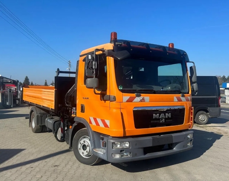 MAN TGL 10.180 - 4x2 - Sklápěč + HR-HIAB 088 – EURO 5