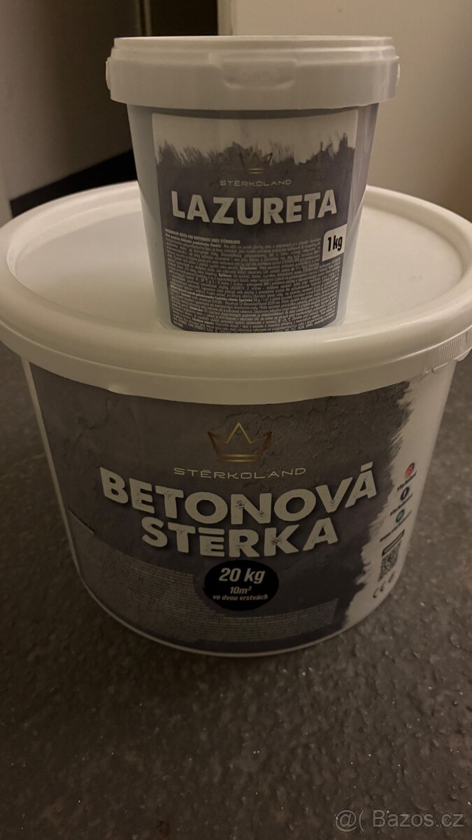 Betonová stěrka - světle šedá - 20kg / 10m2