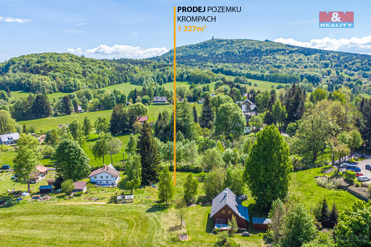 Prodej pozemku k bydlení, 1327 m², Krompach