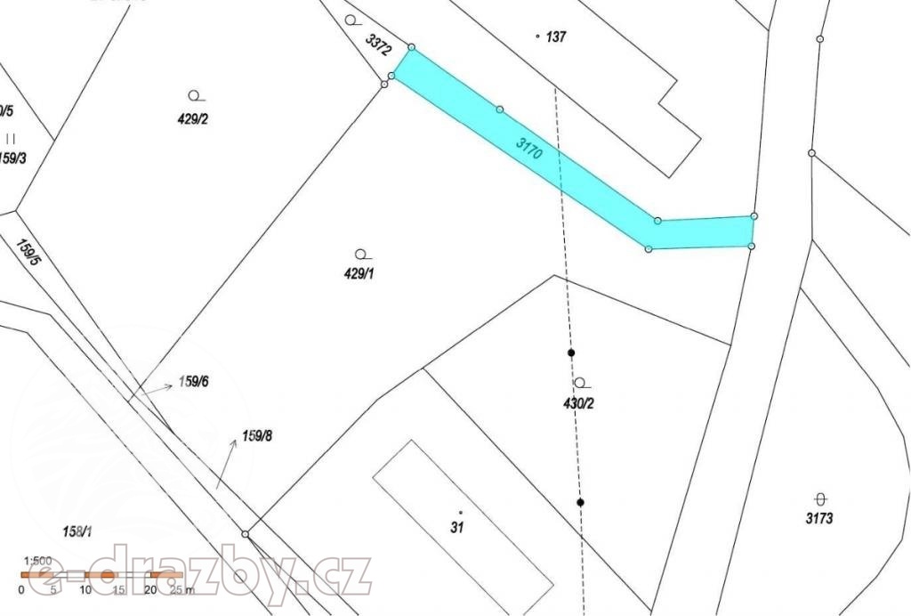 Prodej podílu 1/4 ostatní pozemky, 299 m2 - Rychnov nad Kněž