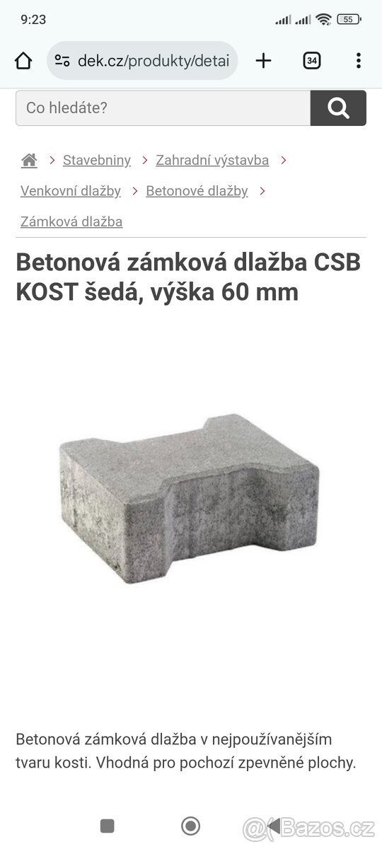 Zámková dlažba