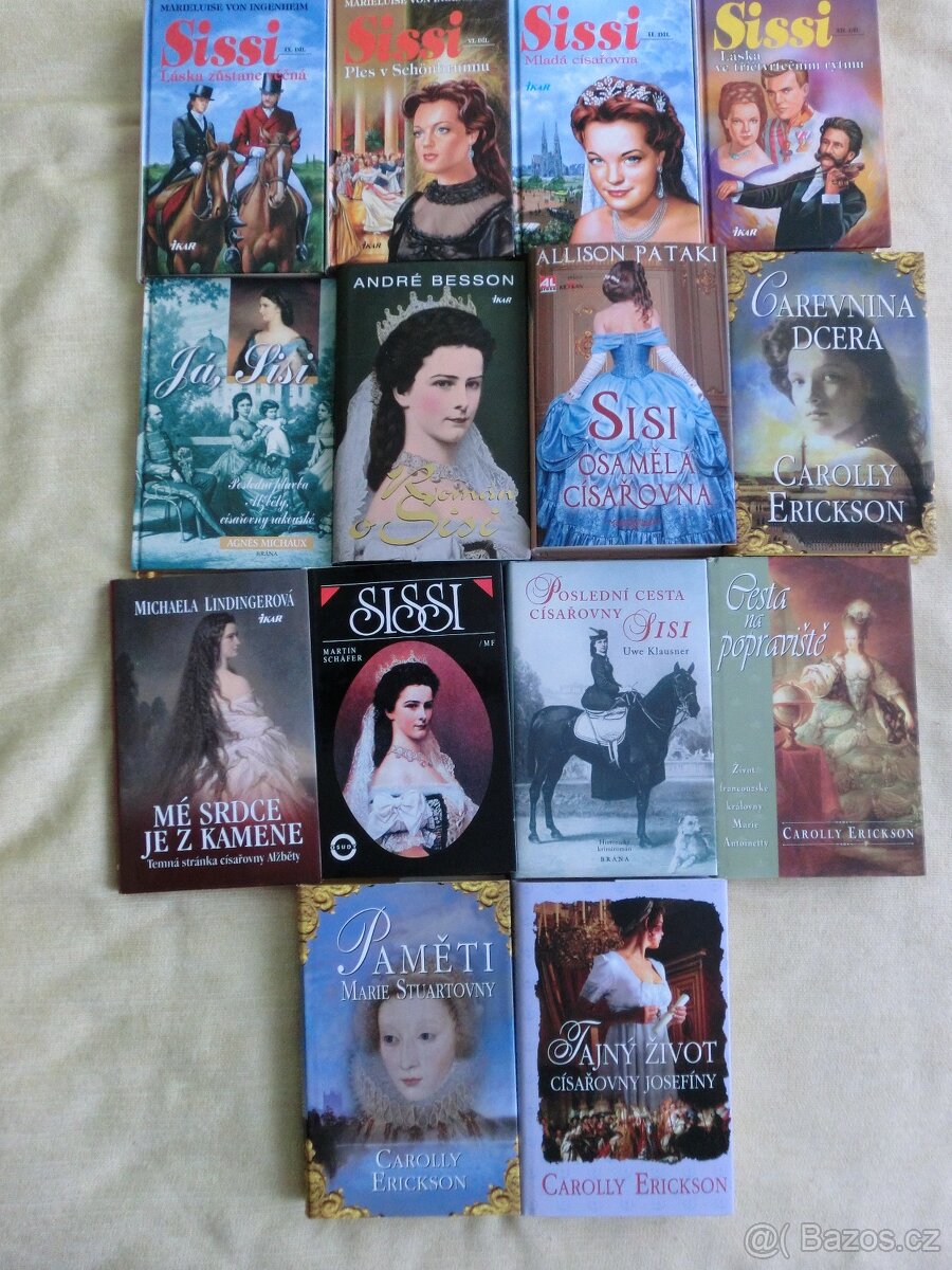 Sissi,C.Erickson, Kate Mosse,Adam Williams a jiné