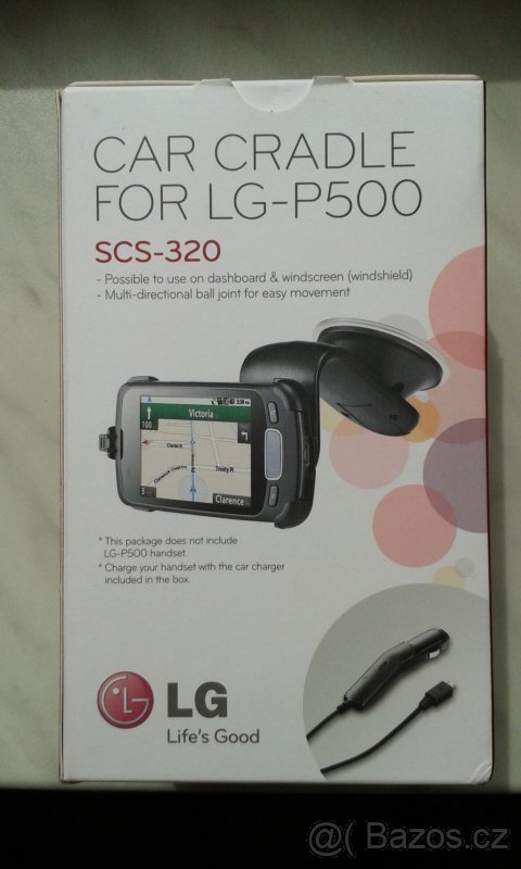 LG SCS-320 - držák mobilu (LG-P500) do auta