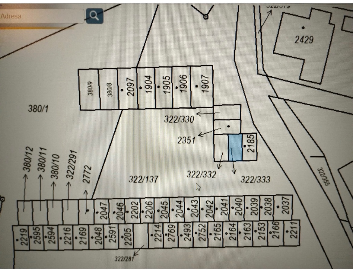 Pozemek na garaz Trhove Sviny