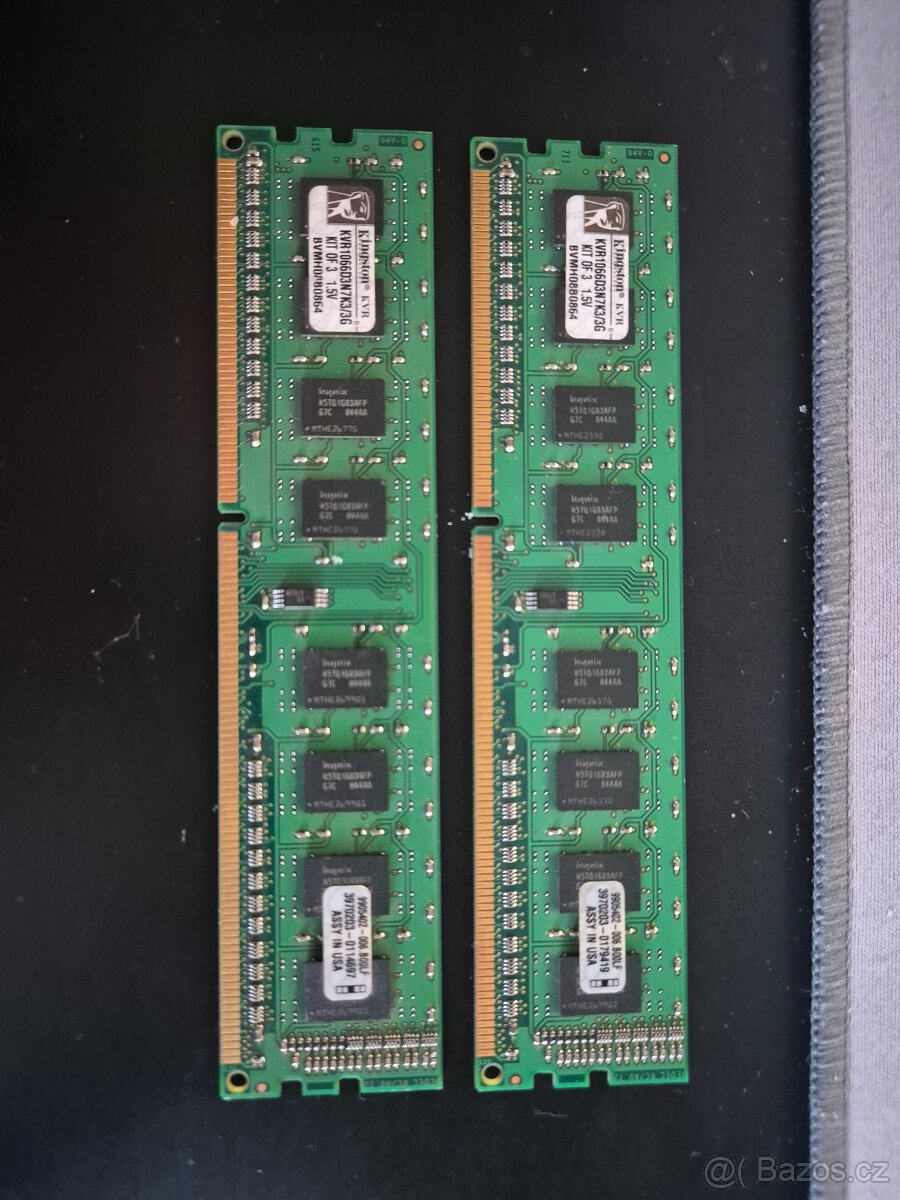 RAM Kingston DDR3 KVR1066D3N7K3/3G