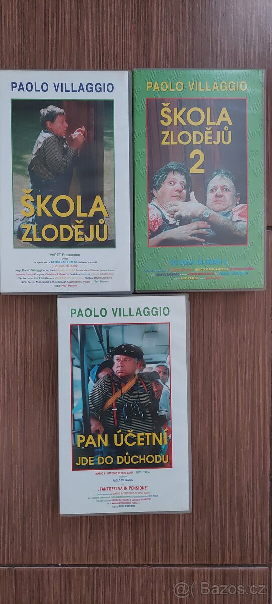 ORIGINÁL VHS FILMY  PAOLO VILLAGGIO