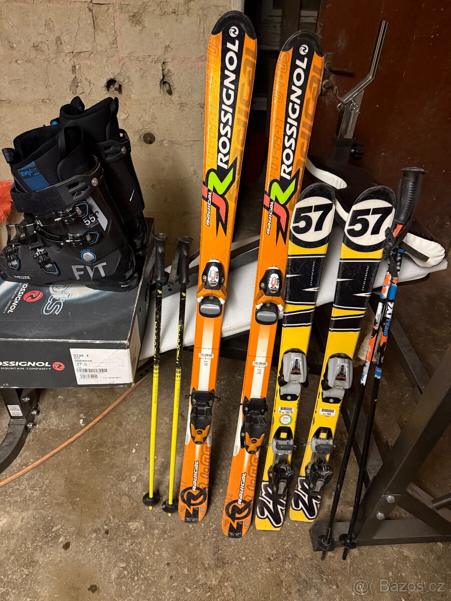 Prodám lyže různé velikosti