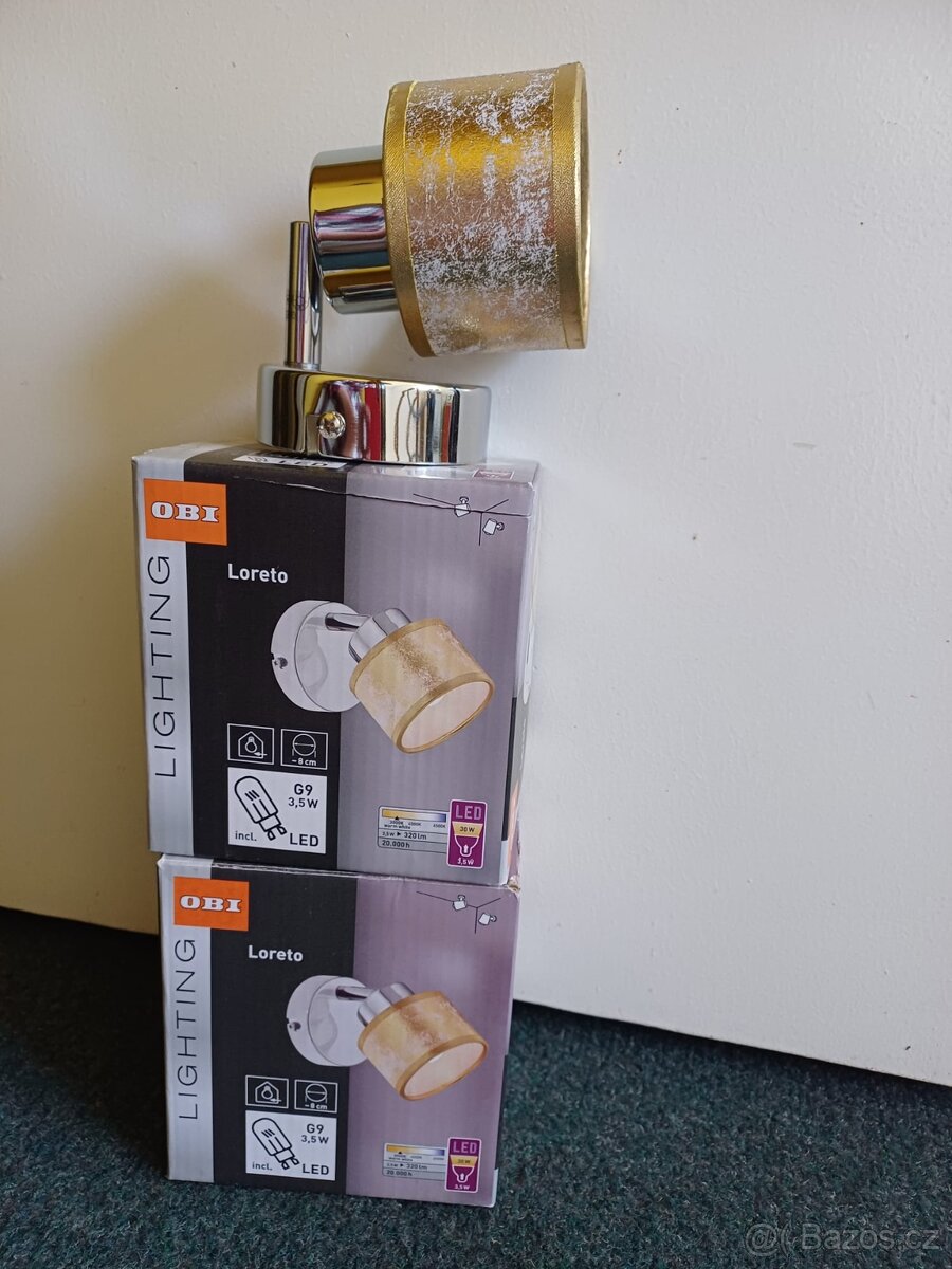 Zlatá bodová svítidla