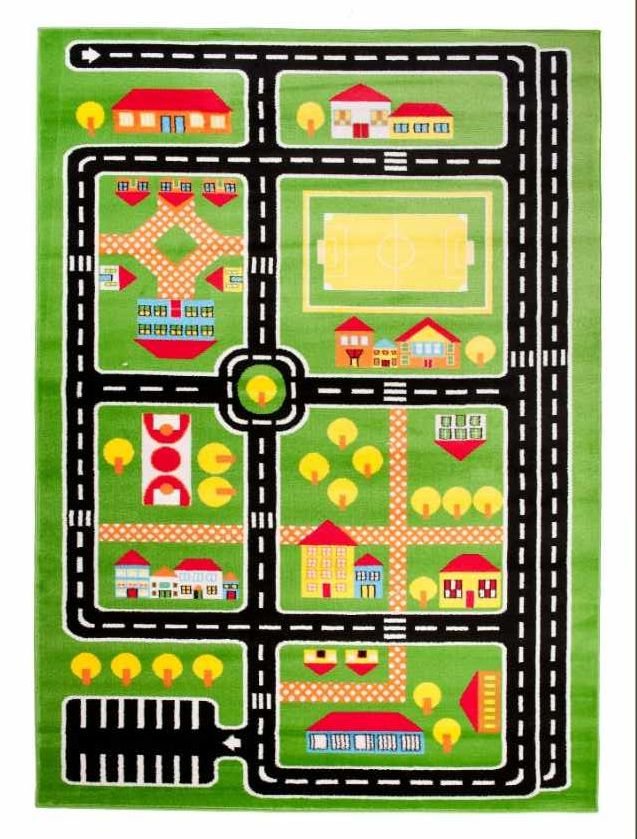 DĚTSKÝ KRÁSNÝ KOBEREC MĚSTO A SILNICE
