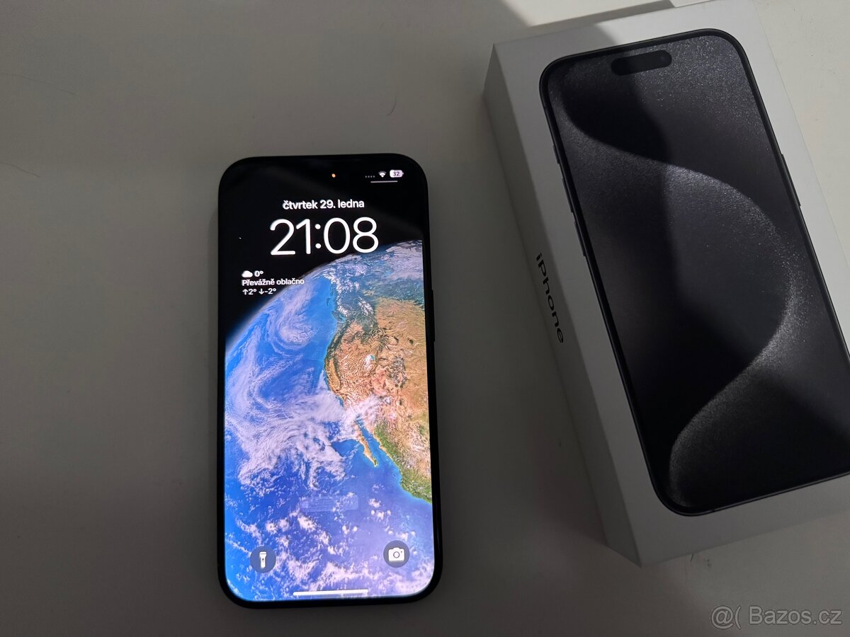IPhone 15 pro 128gb, top stav