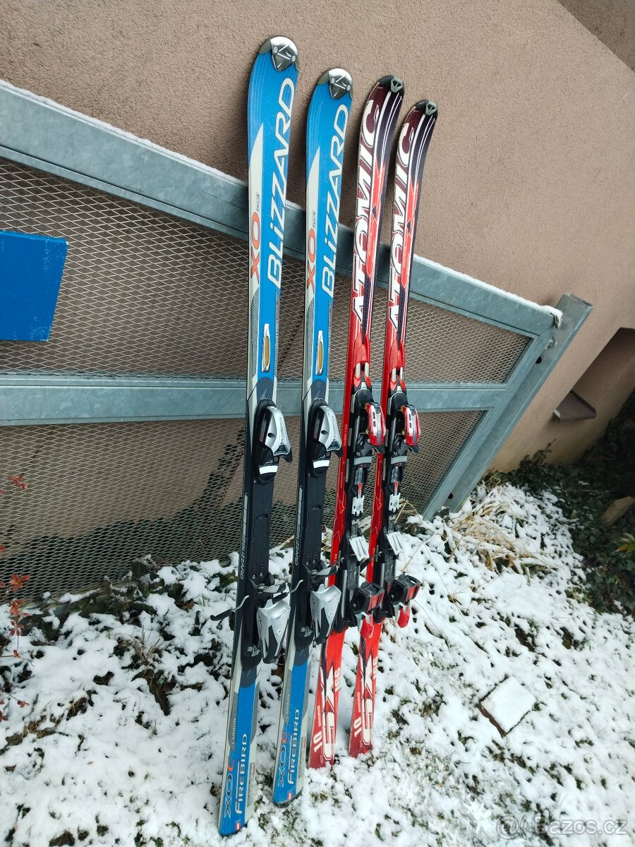 Lyže Atomic 166cm a Blizzard 163cm