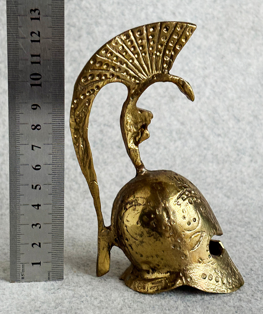 Sběratelský kovový zvonek - Římská přilbice