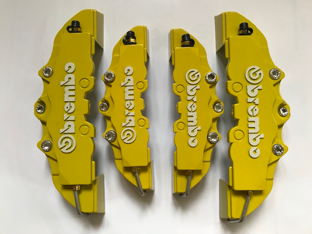 Kryty na brzdy Brembo - žluté 4ks