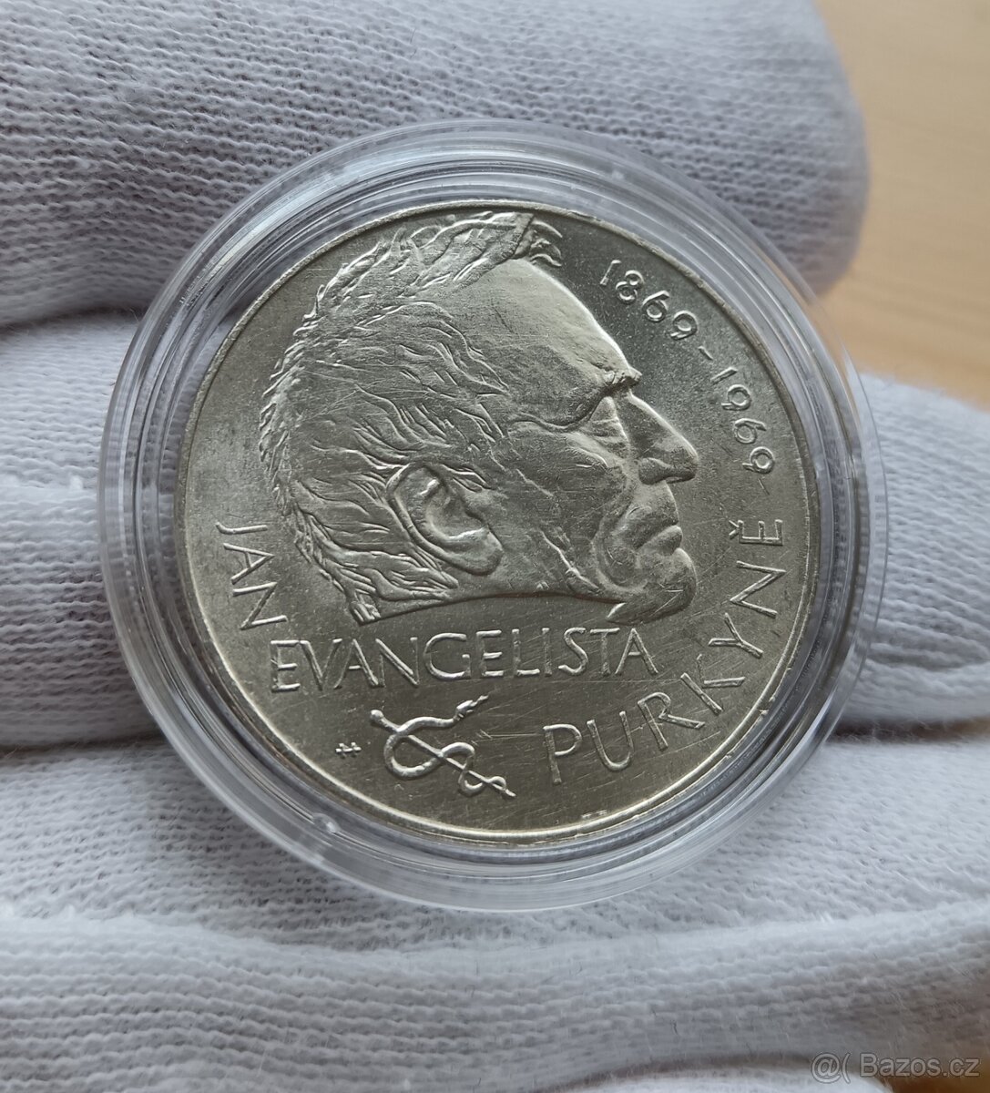 Stříbrná pamětní mince Československa 25kčs 1969