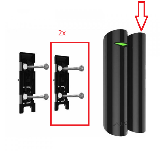 Ajax DoorProtect Plus Black & Ajax SpaceControl