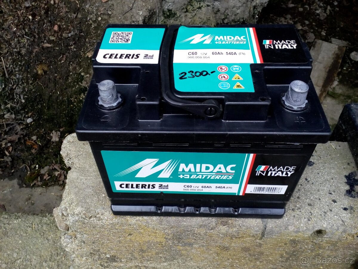 autobaterie 60Ah Midac