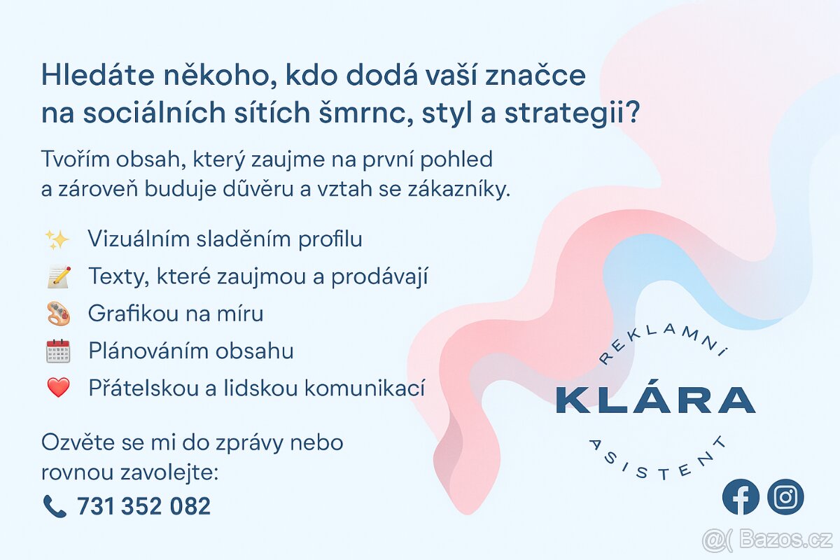 Reklamní asistent (marketing,sociální sítě)