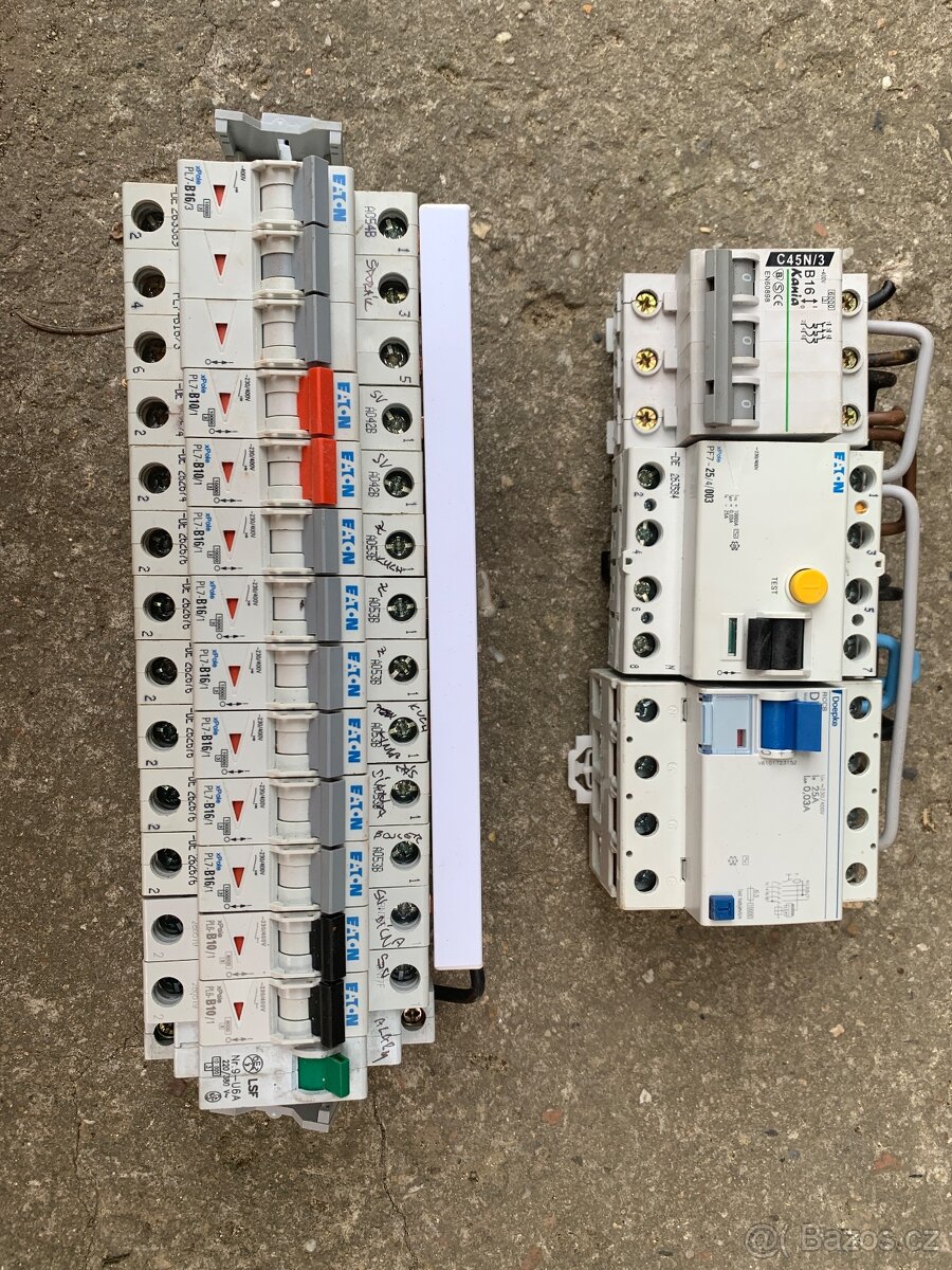 Jističe 3F + 1F,Chrániče 3F