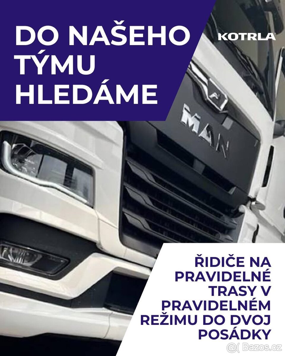 Řidič C+E na pravidelné trasy v pravidelném režimu
