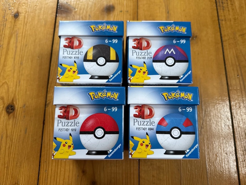 3D puzzleball, motiv Pokemon, cena 125,- Kč/ks