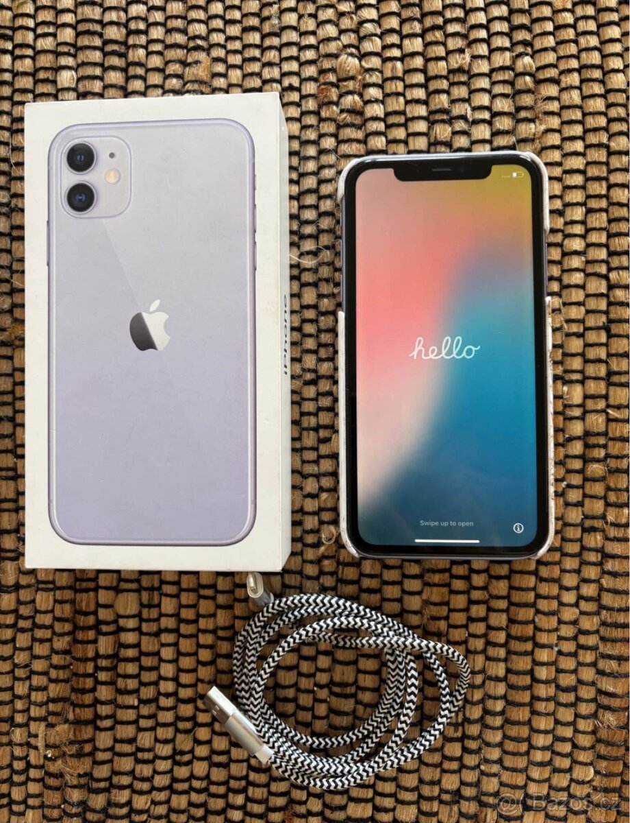 iphone 11 128GB fialový