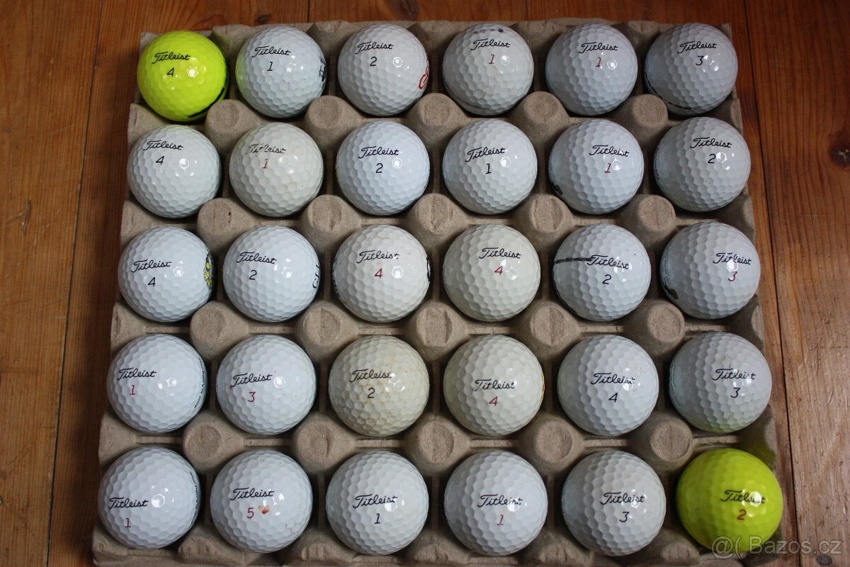 30 míčů TITLEIST Pro V1/Pro V1x - TOP STAV