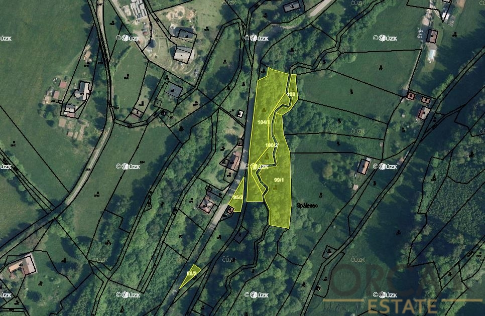 Prodej pozemků 5300 m2 v k. ú. Víchovská Lhota