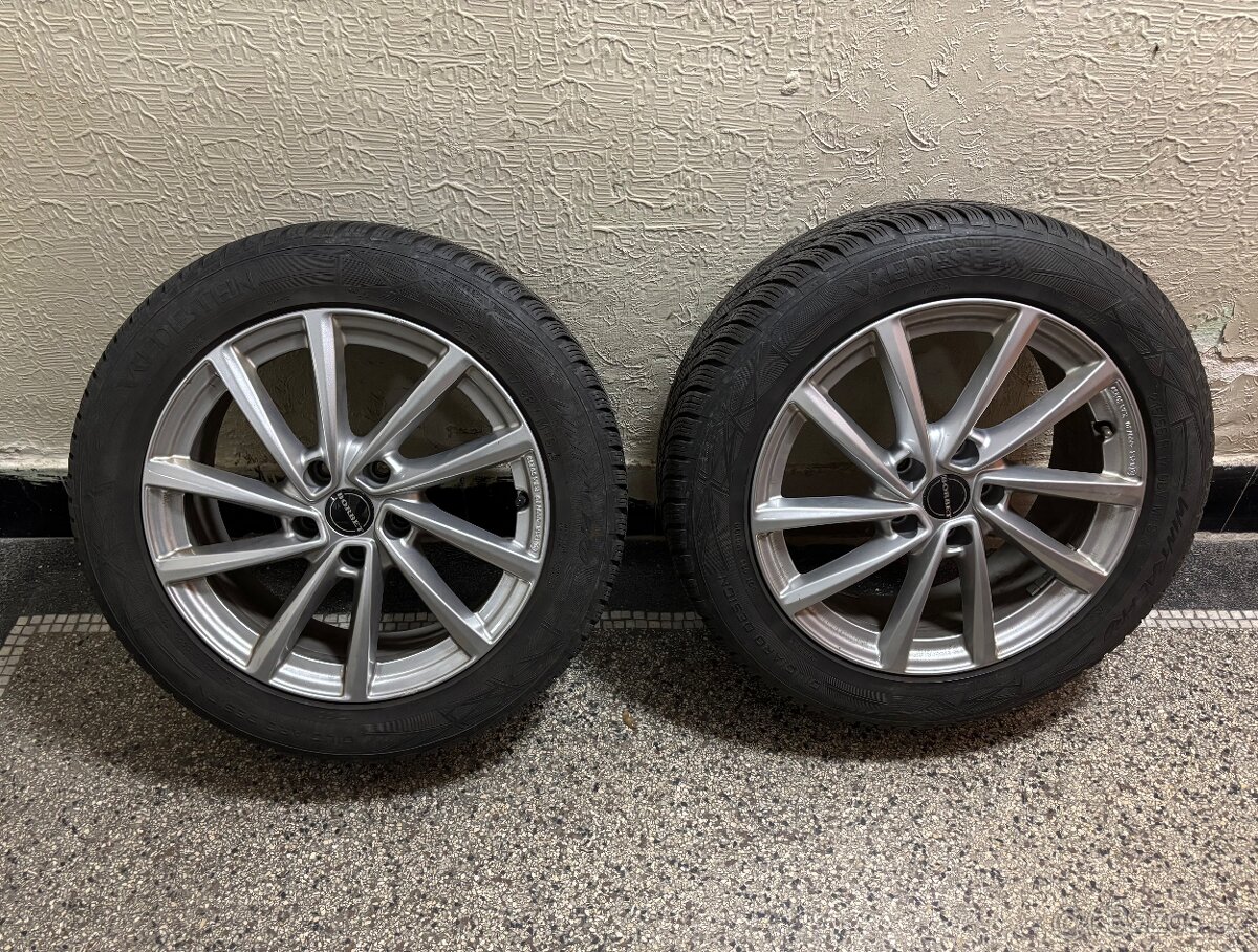 Sada 4 ALU kol Borbet + zimní pneu