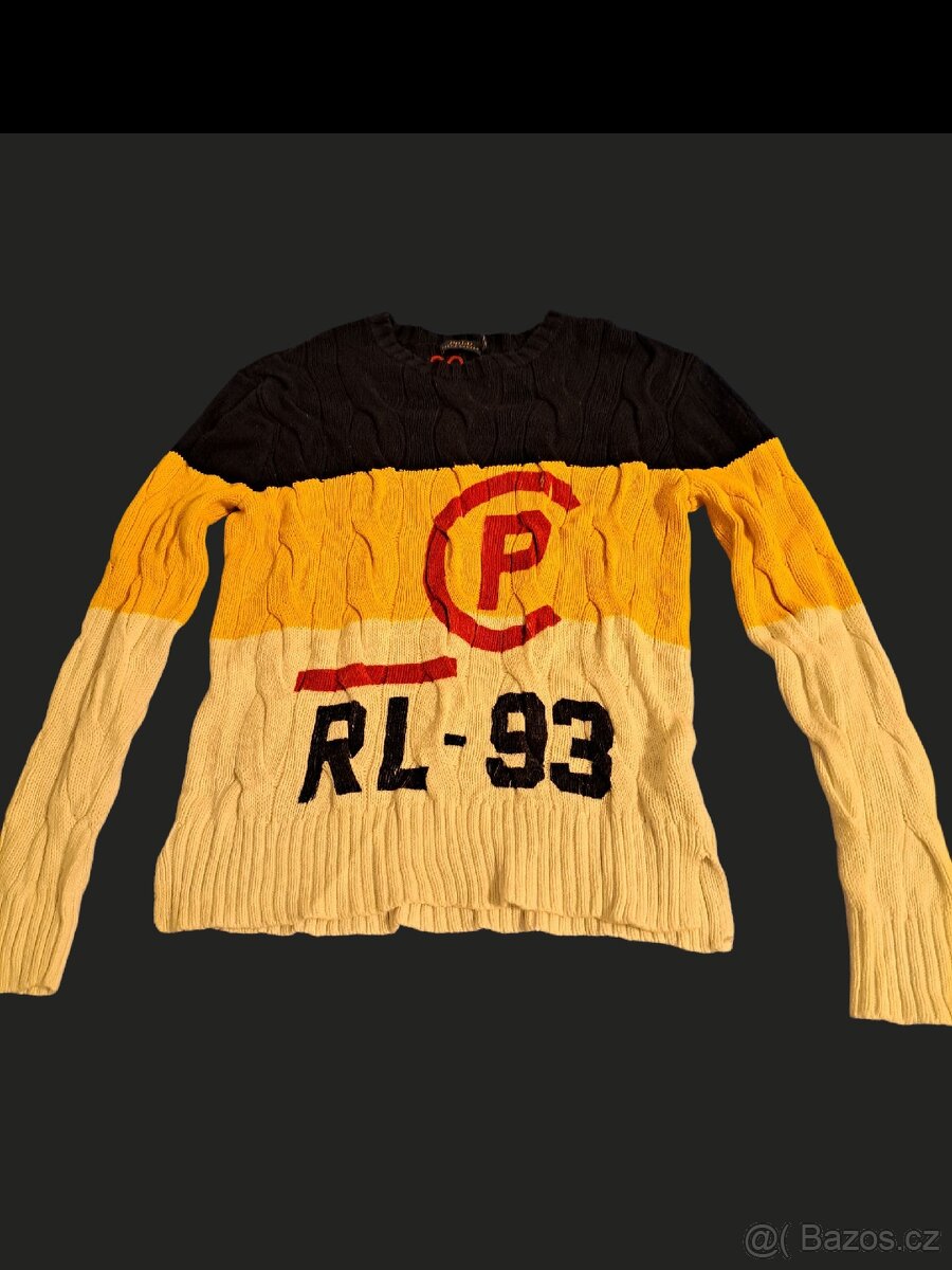Retro pletený svetr 1993 značky Ralph Lauren