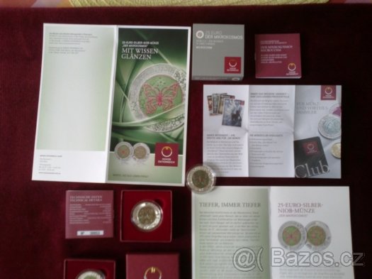 Numismatika-Rakousko 2017-25,-/Mikrokosmos-mince NIOB